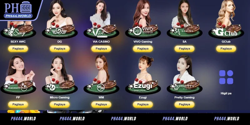 Mga Benepisyo ng Live Casino ng PH444